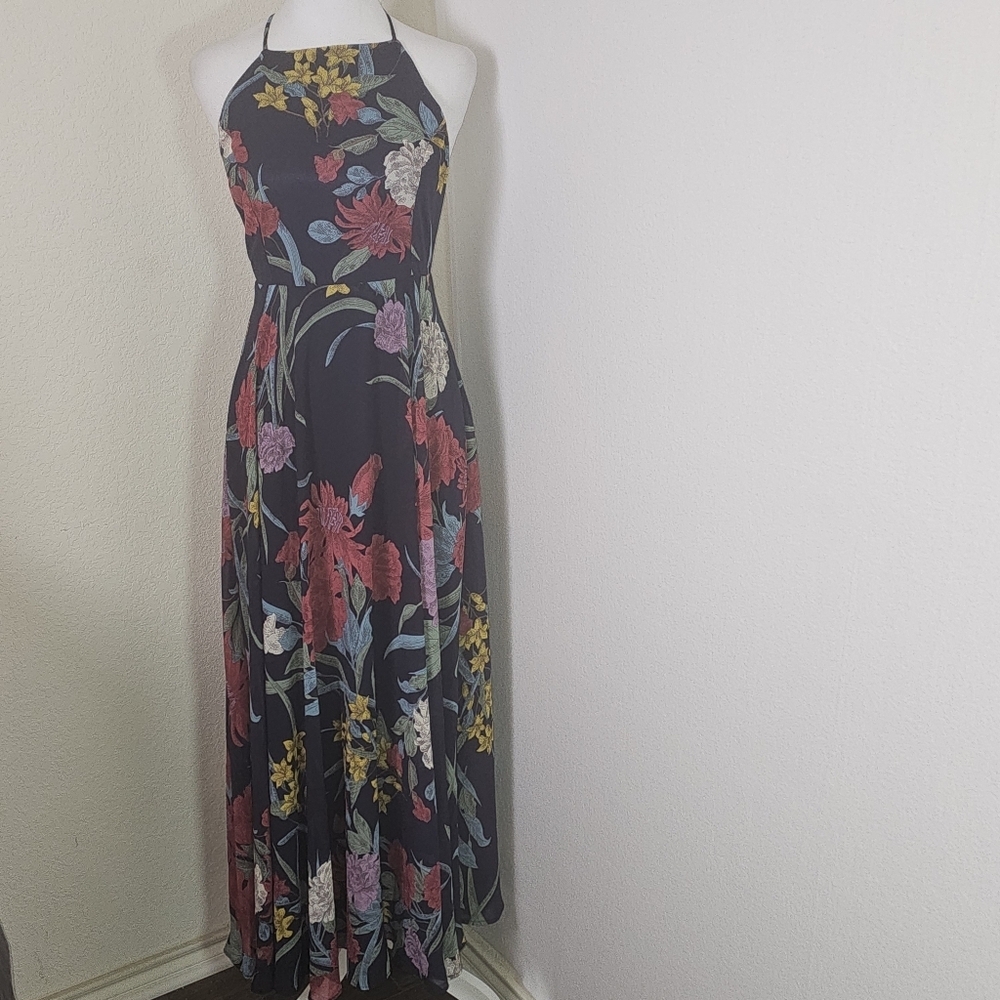 Lulus Exclusive Dress 6 A Dream Realized Blue Floral Print Maxi Wedding Party
